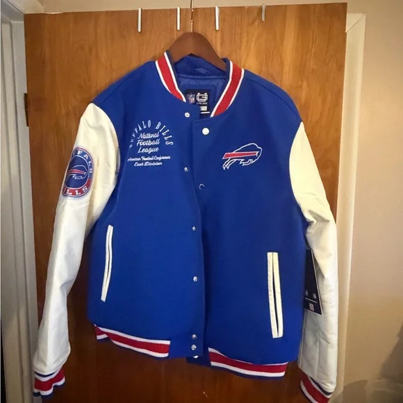 Buffalo Bills Varsity Jacket Men’s Medium NFL Ultra Game Chenille NWT - Picture 6 of 6